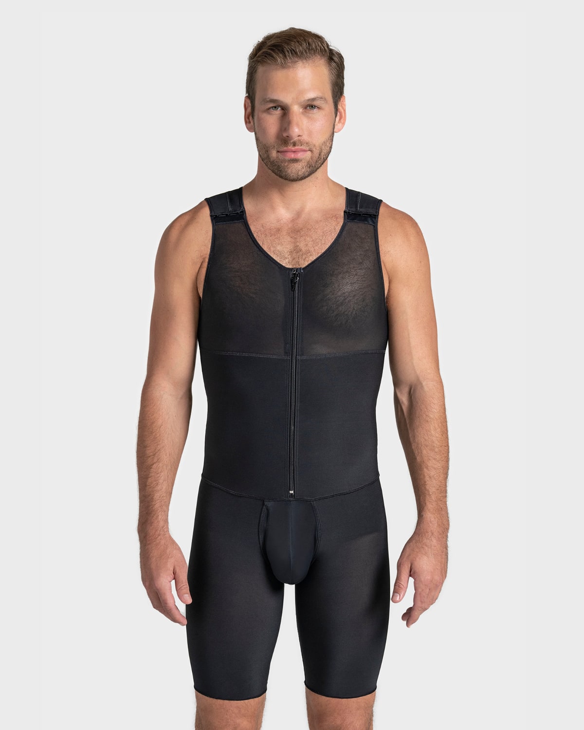 Men's Shapewear Bodysuit Full Body Shaper Tummy Control Compression Sauna  Suit Fitness Compression Underwork