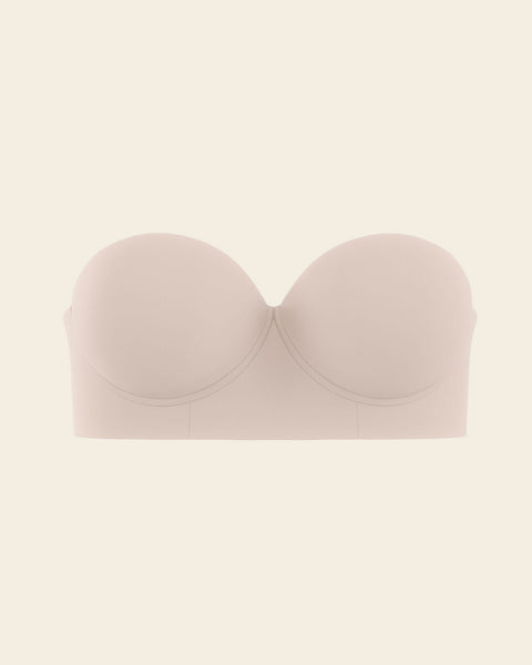 Awant Strapless Sticky Bra (US, Cup Band, A, Beige) at  Women's  Clothing store