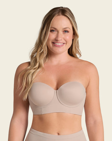 Bra 360: strapless longline contouring bra#color_802-nude