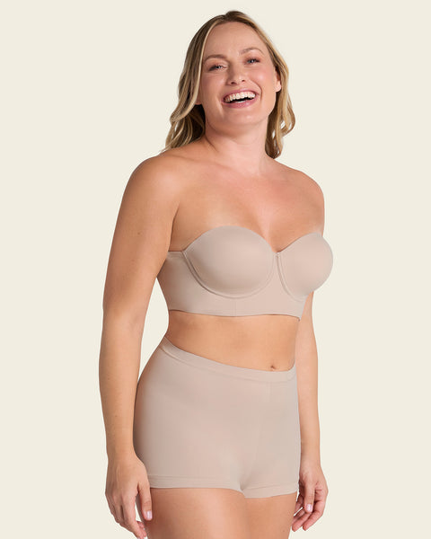 Bra 360: strapless longline contouring bra#