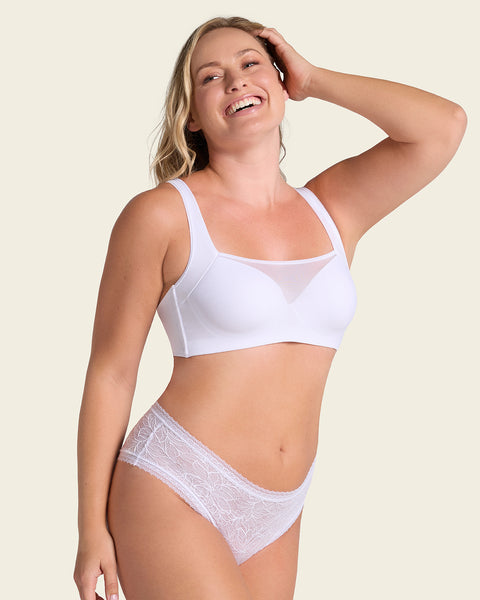 Mesh front contouring bra#color_000-white