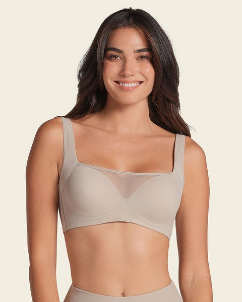 Soutien-gorge avec une bonne couvrance des emmanchures et du dos