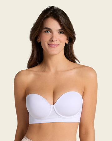 Splendid strapless bra with underwire#color_000-white