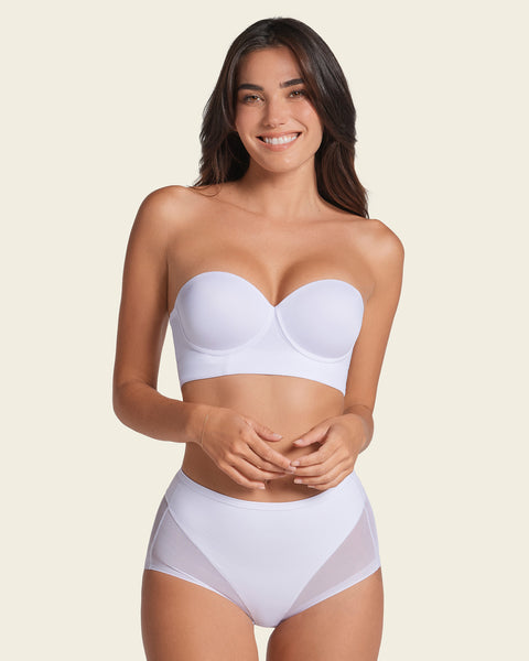 Splendid strapless bra with underwire#color_000-white