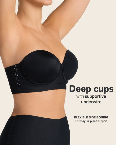 Splendid strapless bra with underwire#color_700-black