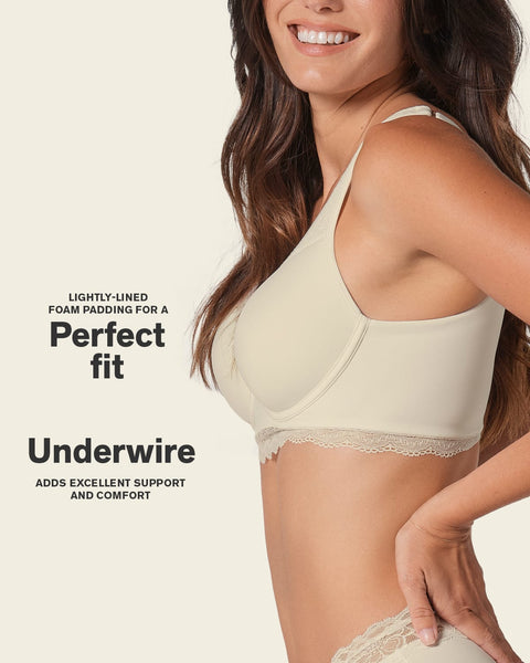 Deep coverage bra: soft lightly-lined lace underwire bra#color_253-ivory