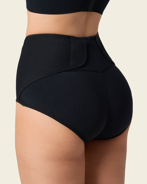 Culotte post-partum à compression ferme avec ceinture ventrale réglable