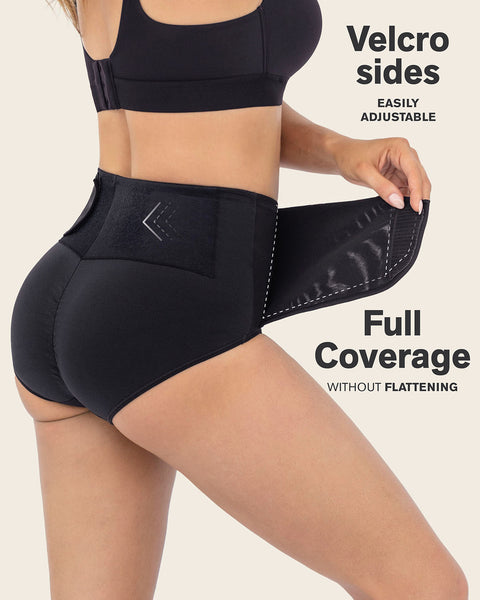 Culotte post-partum à compression ferme avec ceinture ventrale réglable