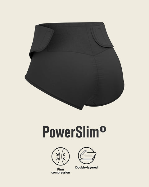 Culotte post-partum à compression ferme avec ceinture ventrale réglable