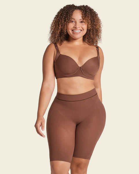 Leonisa Invisible Extra High-Waisted Shaper Short in Black - Busted Bra Shop