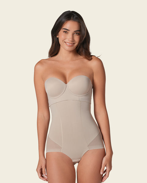 Leonisa Truly Undetectable Sheer Shaper Short in Brown - Busted Bra Shop
