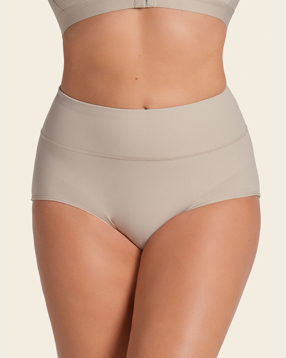 High-waisted classic smoothing brief