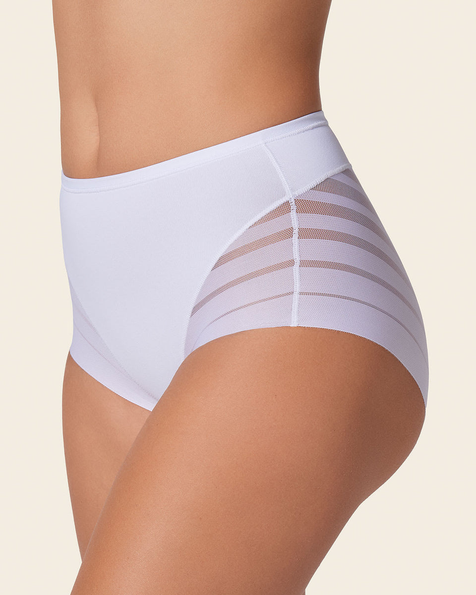 Lace stripe undetectable classic shaper panty