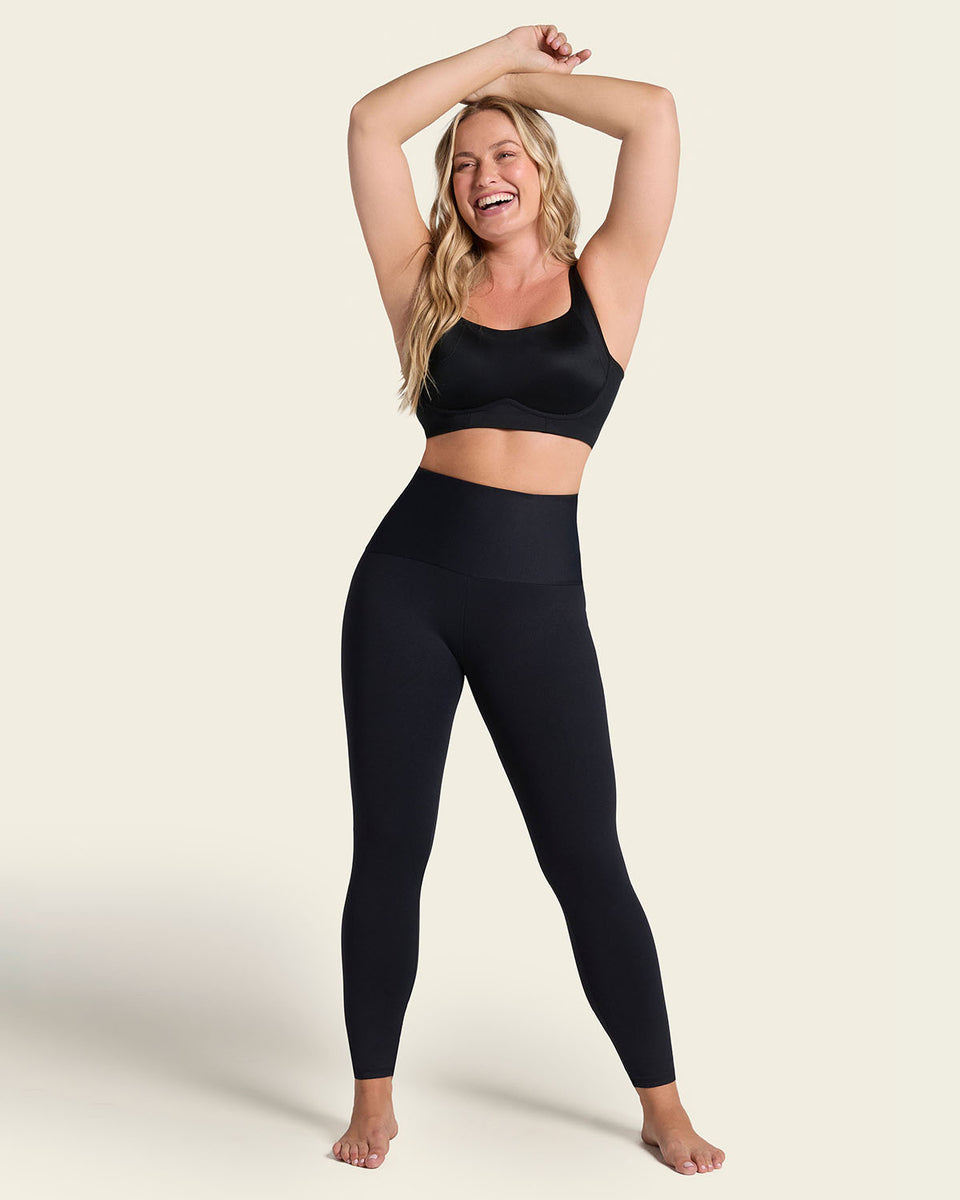 Sculpting shaper legging with butt-lifting inner short