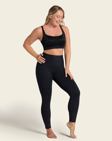 Sculpting shaper legging with butt-lifting inner short#color_700-black