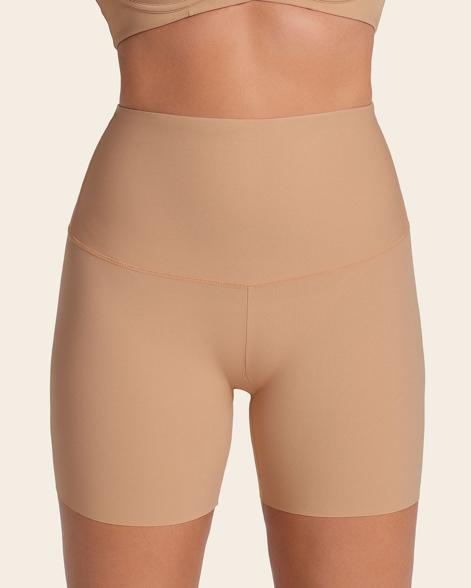 Moderate compression high-waisted shaper slip short