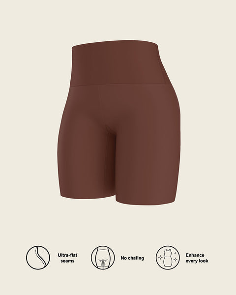 Firm High-Waisted Shaper Slip Short#color_875-dark-brown