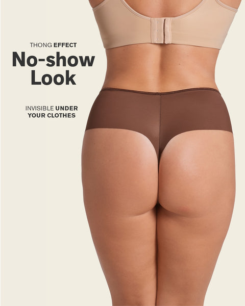 Seamless thong shaper panty#color_875-dark-brown