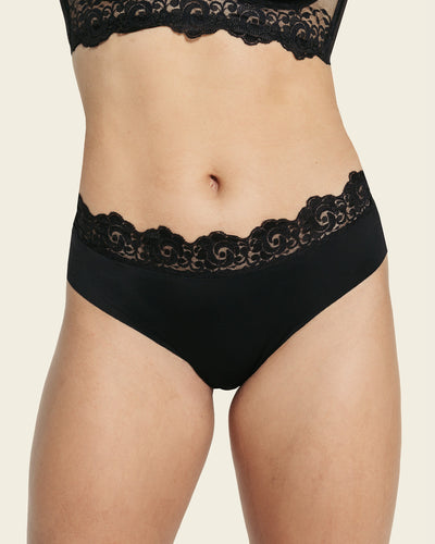 3pc. Low-Rise Lace Cheeky Panties
