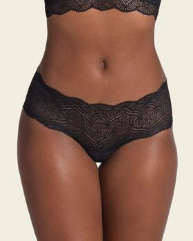 Leonisa Lace Cheeky Underwear for Women -Comfortable Low-Rise