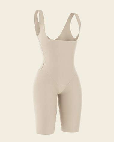 Lovskoo Plus Size Bodysuit for Women Tummy Control Shapewear Open Bust Butt  Lifter Thigh Slimmer Body Shaper Slimming Girdles Beige 