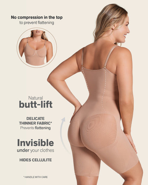 Full coverage seamless shaping bodysuit#color_087-medium-brown