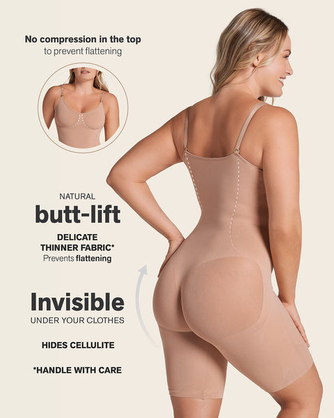 Full coverage seamless shaping bodysuit#color_087-natural