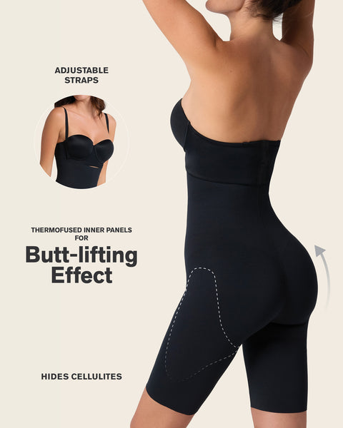 High-Tech Sculpting Full Coverage Short Body Shaper#color_700-black