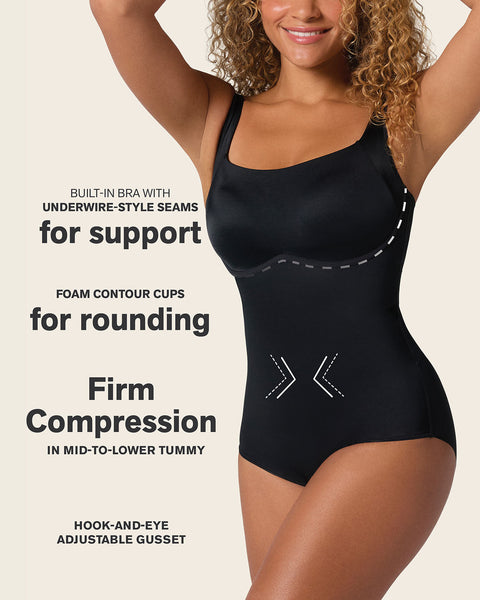 Scoop Back Wireless Classic Sculpting Bodysuit#color_700-black