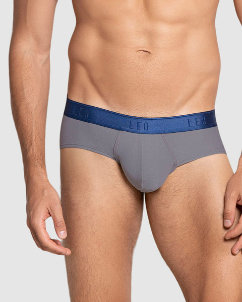 Ultra-Light Brief with Ergonomic Pouch#color_758-gray-elastic-blue