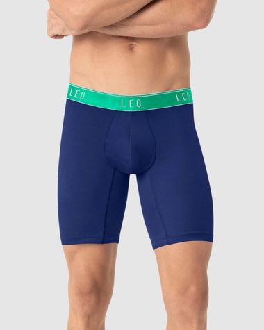 Microfiber Long Boxer Brief with Ergonomic Pouch#color_477-cobalt-blue