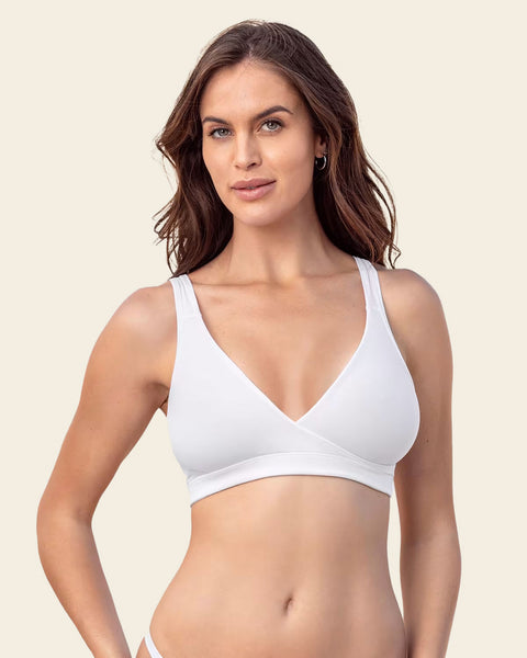 Multipurpose Pullover Seamless Sleep Bra Daily Or Maternity#color_000-white