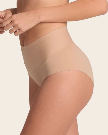 High-Tech High-Waisted Classic Sculpting Panty#color_801-golden-beige