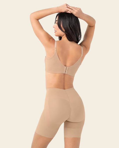 Seamless Butt Lifter Shaper Short#color_801-golden-beige