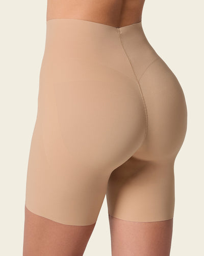 Seamless Butt Lifter Shaper Short#color_801-golden-beige