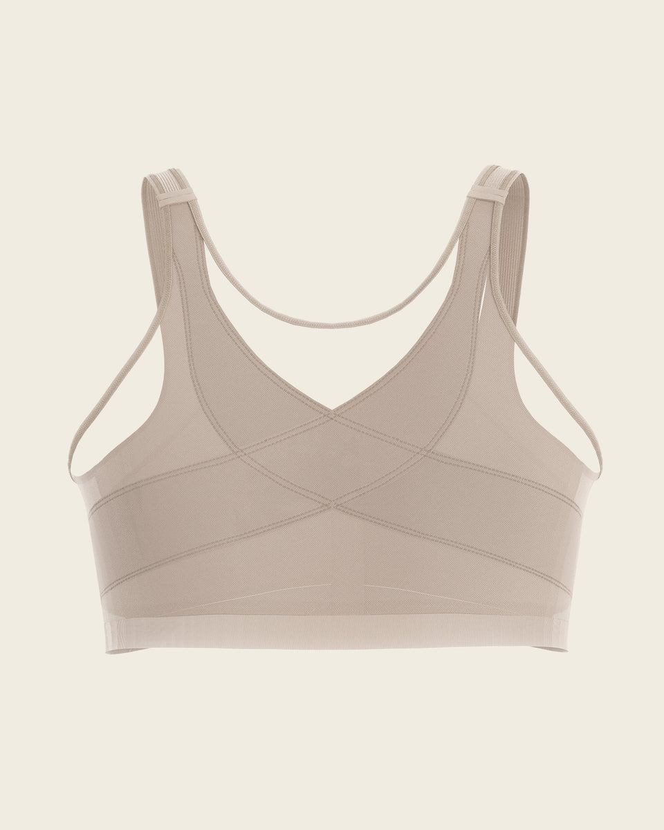 Multi/functional back support posture corrector wireless bra