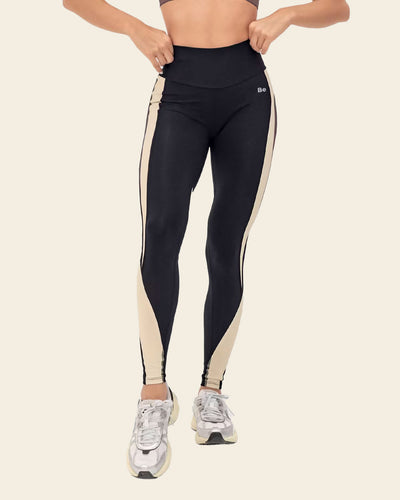 Active Shaper Legging with Contrast Details | Leonisa Active by Silvy Araujo#color_700-black