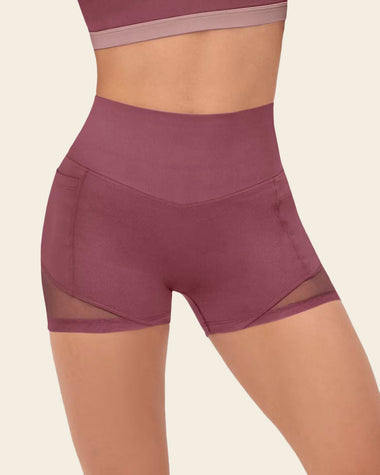 Short Active Shorts with Side Pocket | Leonisa Active by Silvy Araujo#color_194-rouge