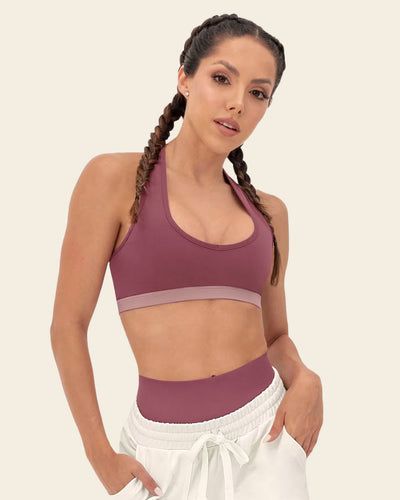 Sports Bra with Cutout Back | Leonisa Active by Silvy Araujo#color_194-rouge