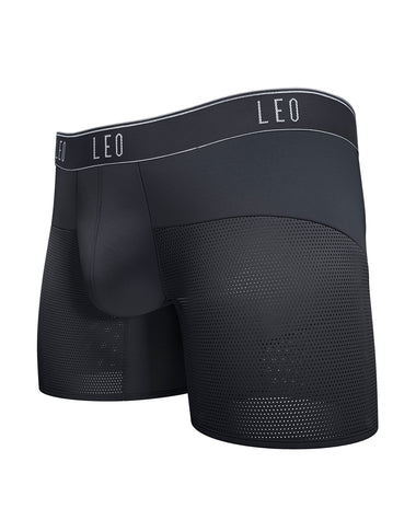 Leo Stretch Cotton Moderate Shaper Tank, Black, 035013-700, Mens  Shapewear