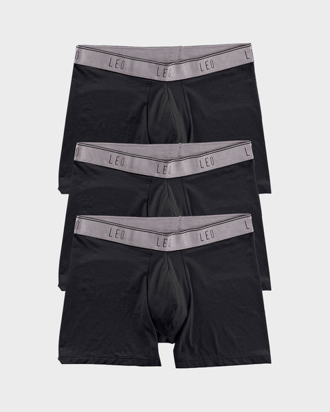 Ultra-Light Boxer Brief with Ergonomic Pouch#color_701-black-elastic-gray