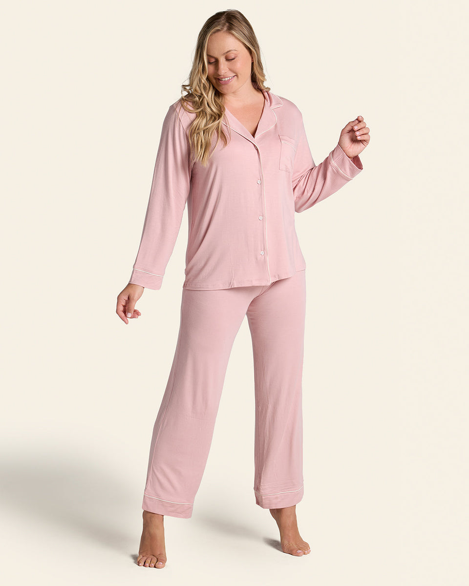 Pajama Set: Long Sleeve Shirt + Long Pant