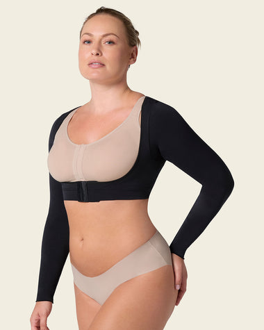 post-surgical long sleeve arm shaper#color_700-black