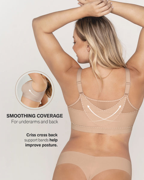 Comfort Choice White Wireless Posture Bra 44C  Posture support bra,  Posture bra, Perfect bra