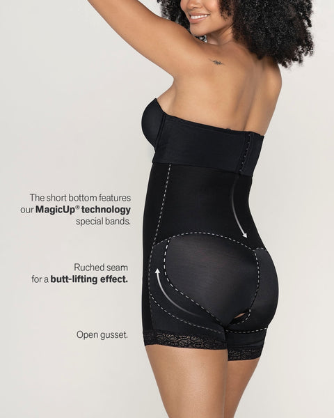 Strapless Shorts Bodysuit Shapewear for Women Tummy Control Seamless Sculpt  Body Shaper，Butt Lifter for Under Dresses