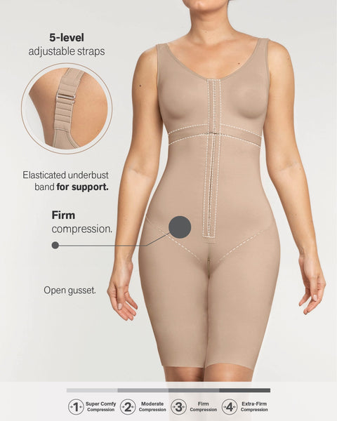Womens Body Shaper With Built-In Bra Shapewear Ultra Firm Tummy
