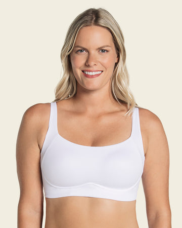 LELEBEAR Posture Bra Corrector for Women, Sursell Posture Correction  Front-Close Bra, Full Coverage X-Strap Back Support, White+black, Small :  : Everything Else