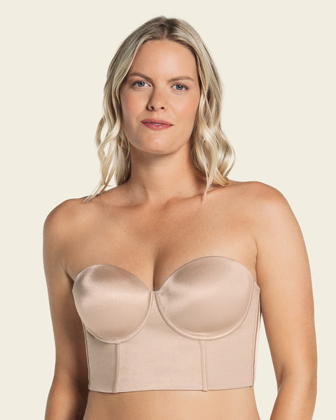 Spanx Seamless contouring longline cami bralette in mid-beige