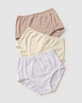 6 Pack Plus Size Casual Panties Set, Women's Plus Love Letter Tape Medium  Stretch Panties Six Piece Set