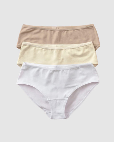 LAPASA Women's 2 Pack Quick Dry Bikini Briefs Travel Underwear Breathable  Mesh Hipster Panties Full Back Coverage L45